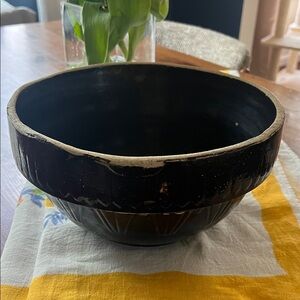 Dark brown Vintage mixing bowl